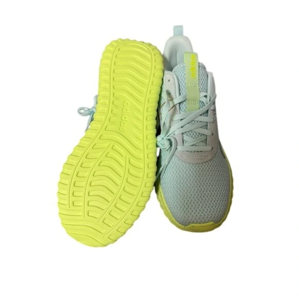 NWT Adidas Kaptir Base Sneakers – Women's Size 7.5 – Mint & Neon‎ Yellow